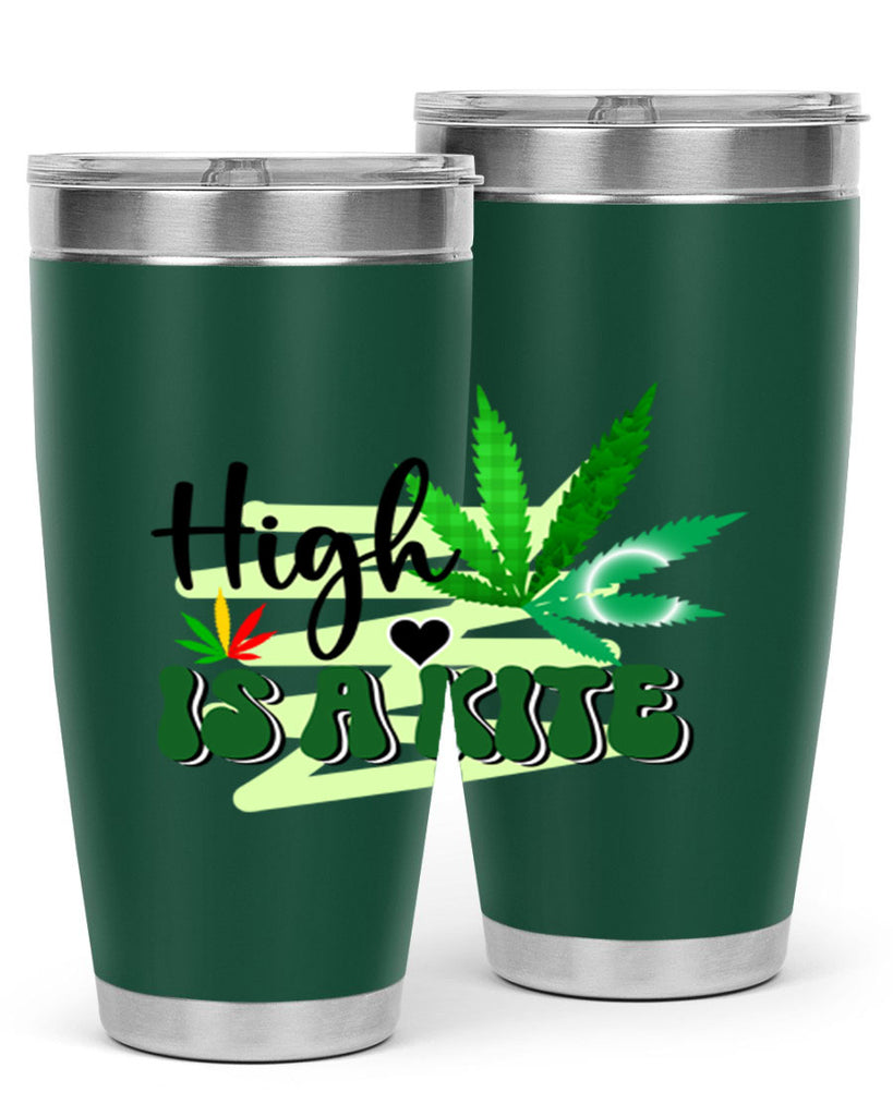 High is a Kite 116#- marijuana- Tumbler