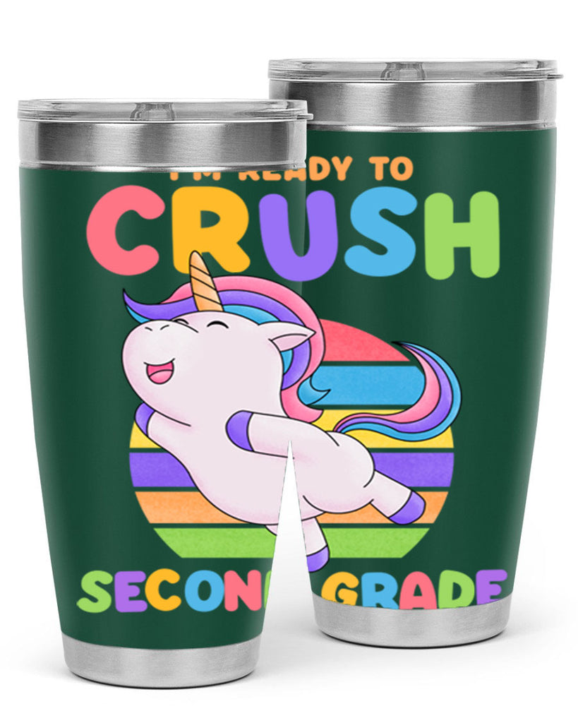 Im Ready to Crush 2nd 14#- second grade- Tumbler