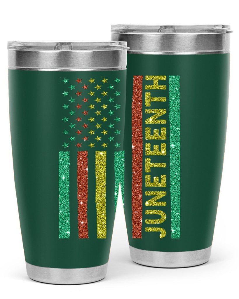 Juneteenth Freedom Day Afro Usa Flag Png 23#- Juneteenth- tumbler