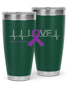 LOVE Gifts for Survivors National Alzheimers Awareness 191#- alzheimers- Tumbler