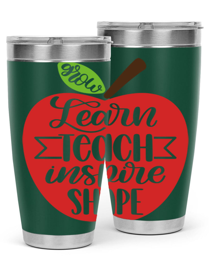 Learn Teach Inspire Shape Style 68#- teacher- tumbler
