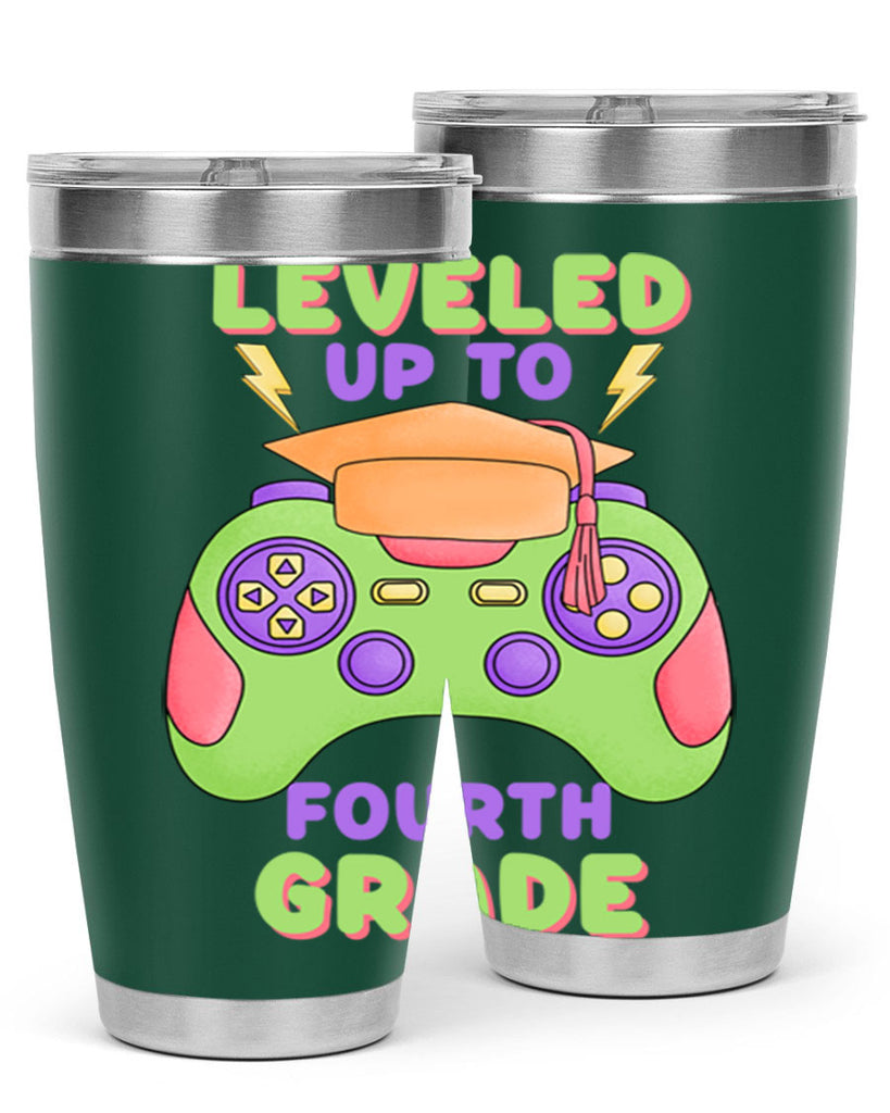 Leveled up to 4th Grade 16#- 4th  grade- Tumbler