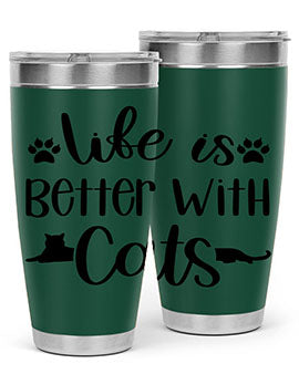 Life Is Better With A Cats Style 99#- cat- Tumbler