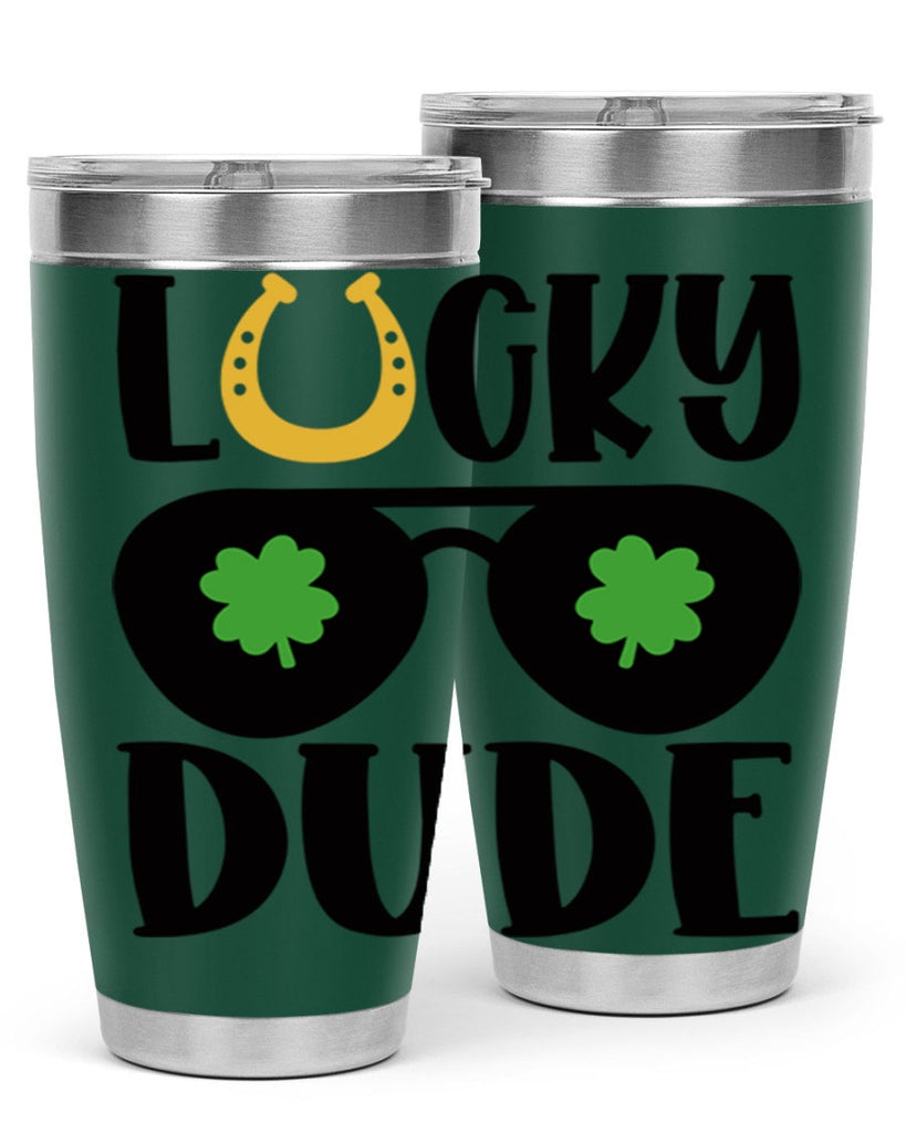 Lucky Dude Style 57#- St Patricks Day- Tumbler