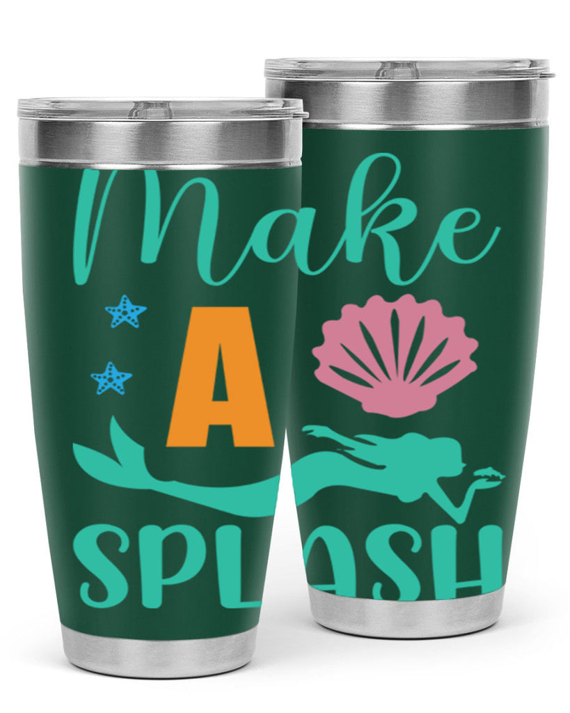 Make a Splash Design 314#- mermaid- Tumbler