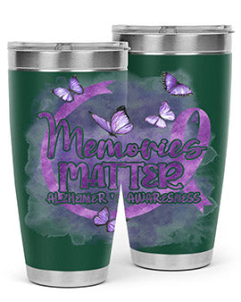 Memories Maer AlzheimerS Awareness 196#- alzheimers- Tumbler