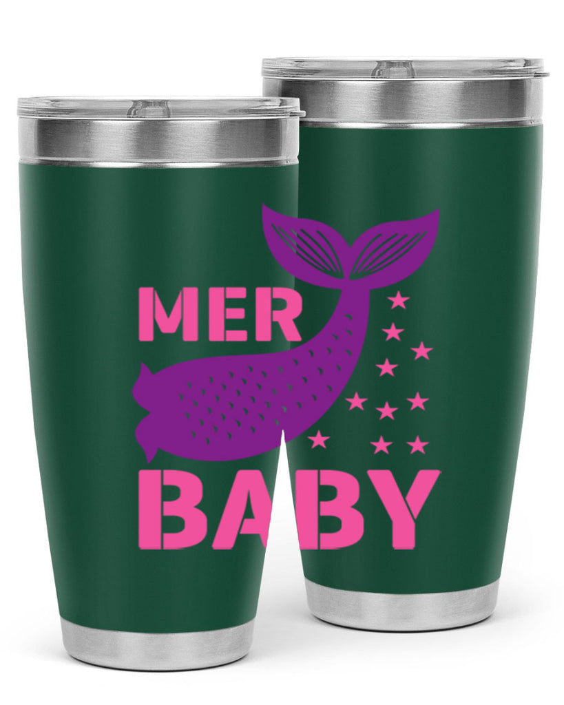 Mer Baby 321#- mermaid- Tumbler