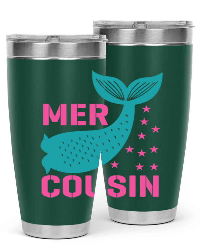 Mer Cousin 324#- mermaid- Tumbler