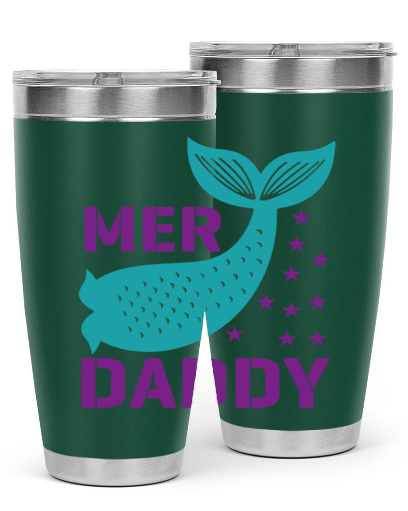 Mer Daddy 326#- mermaid- Tumbler