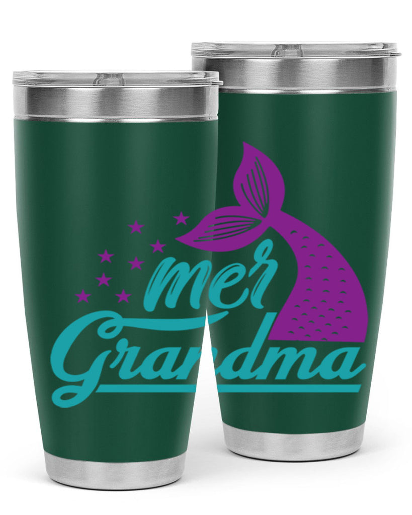 Mer Grandma 328#- mermaid- Tumbler