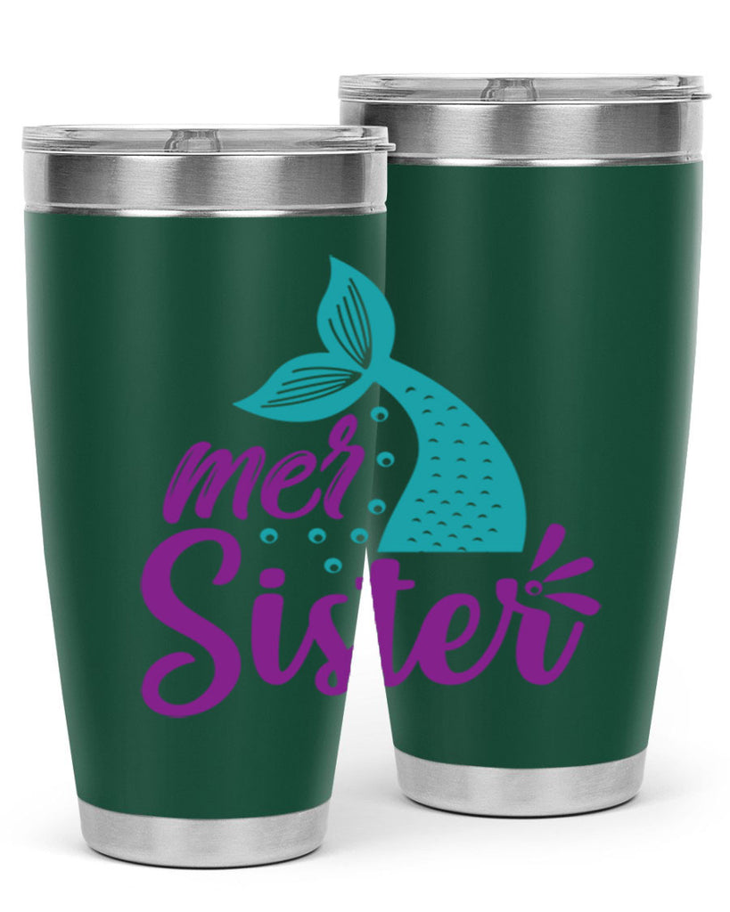 Mer Sister 346#- mermaid- Tumbler