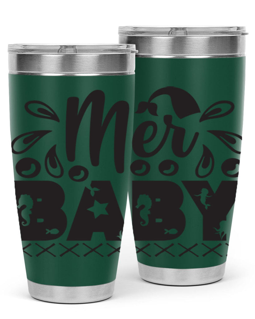 Mer baby 348#- mermaid- Tumbler