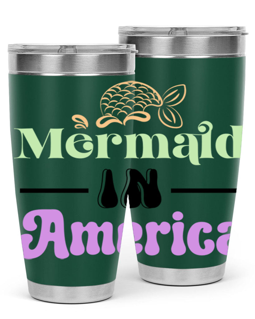 Mermaid In America 420#- mermaid- Tumbler