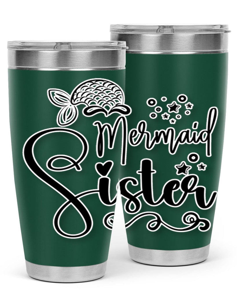 Mermaid Sister 441#- mermaid- Tumbler