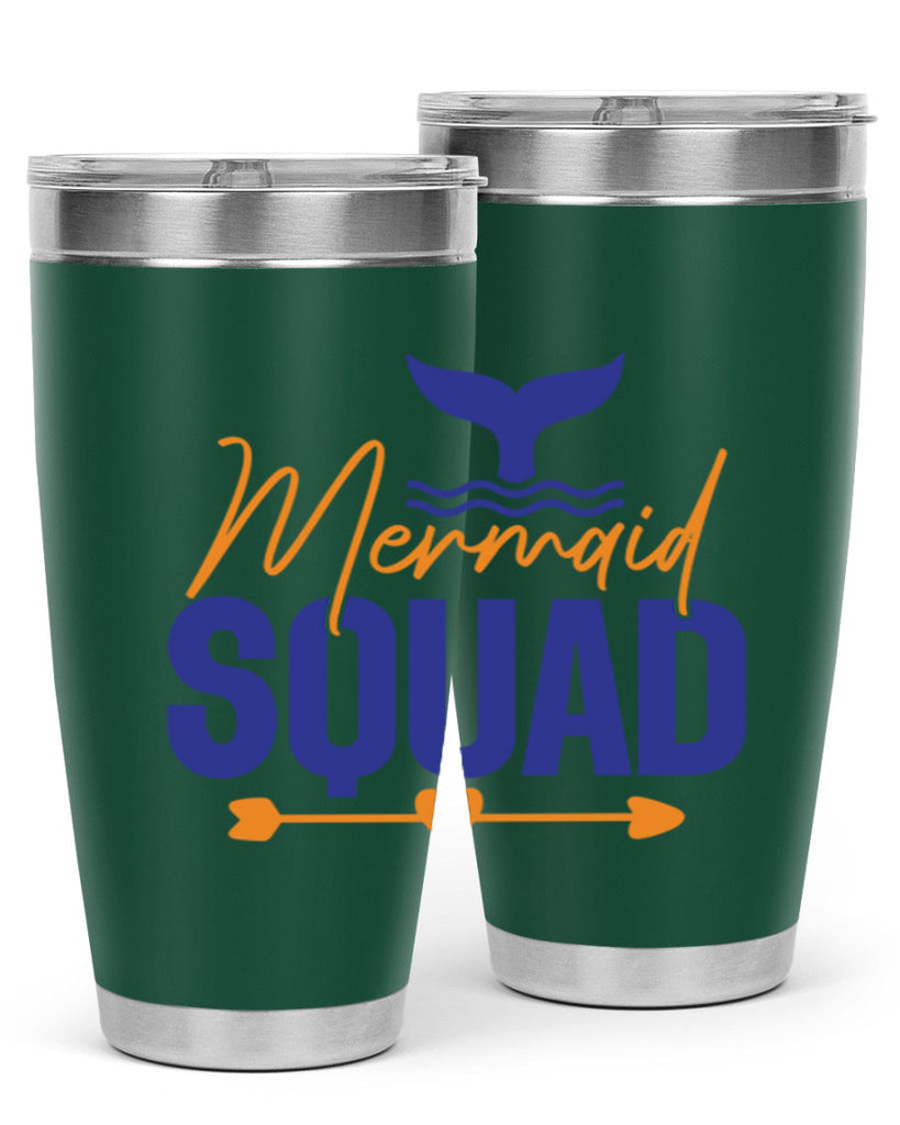 Mermaid Squad 376#- mermaid- Tumbler