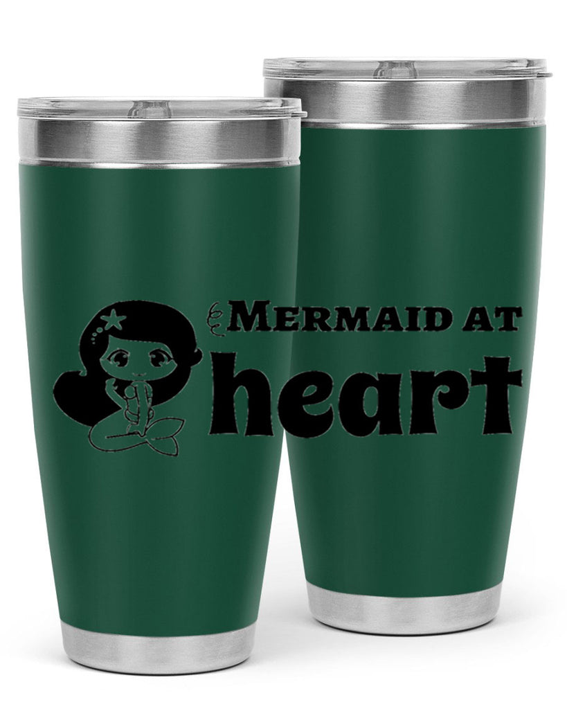 Mermaid at heart 393#- mermaid- Tumbler