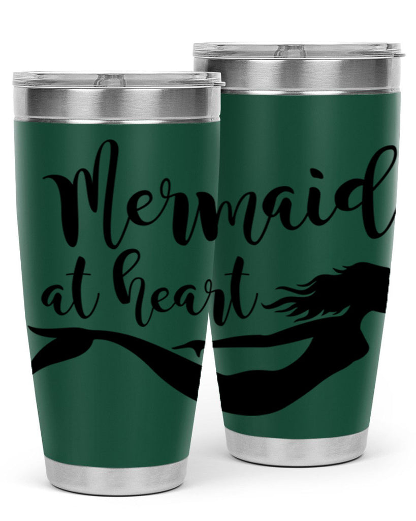 Mermaid at heart 395#- mermaid- Tumbler