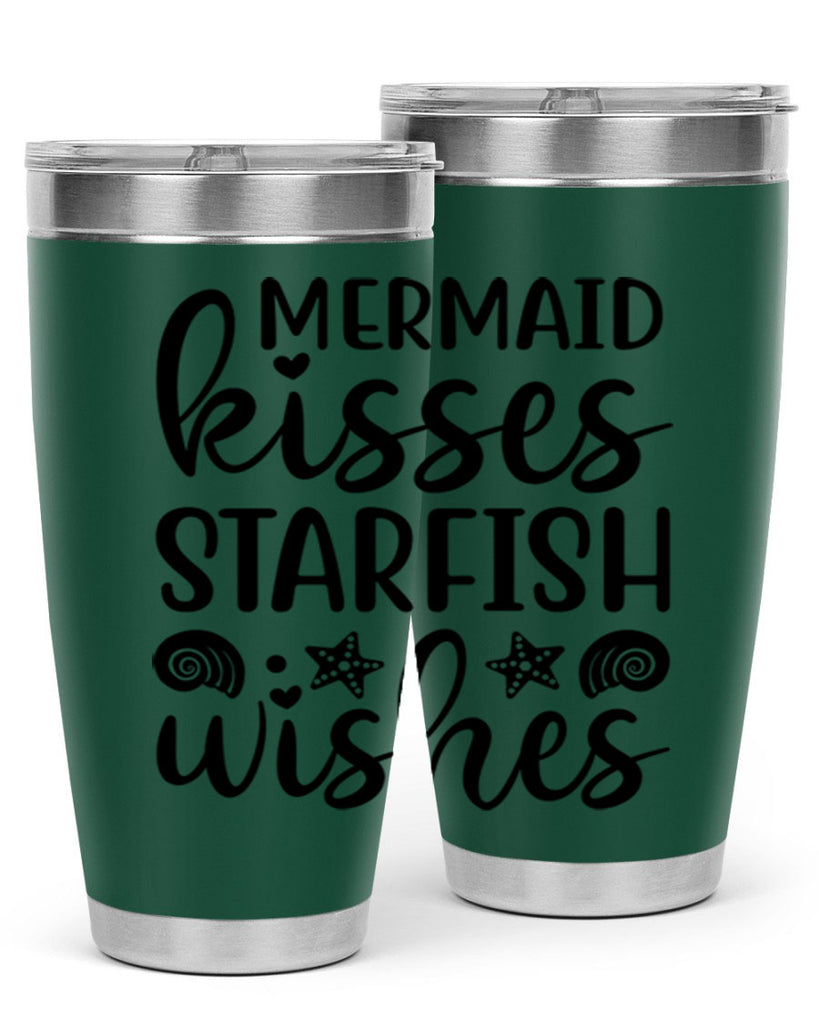 Mermaid kisses starfish wishes 426#- mermaid- Tumbler