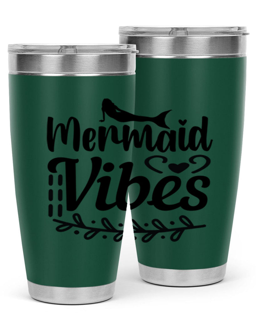 Mermaid vibes 454#- mermaid- Tumbler