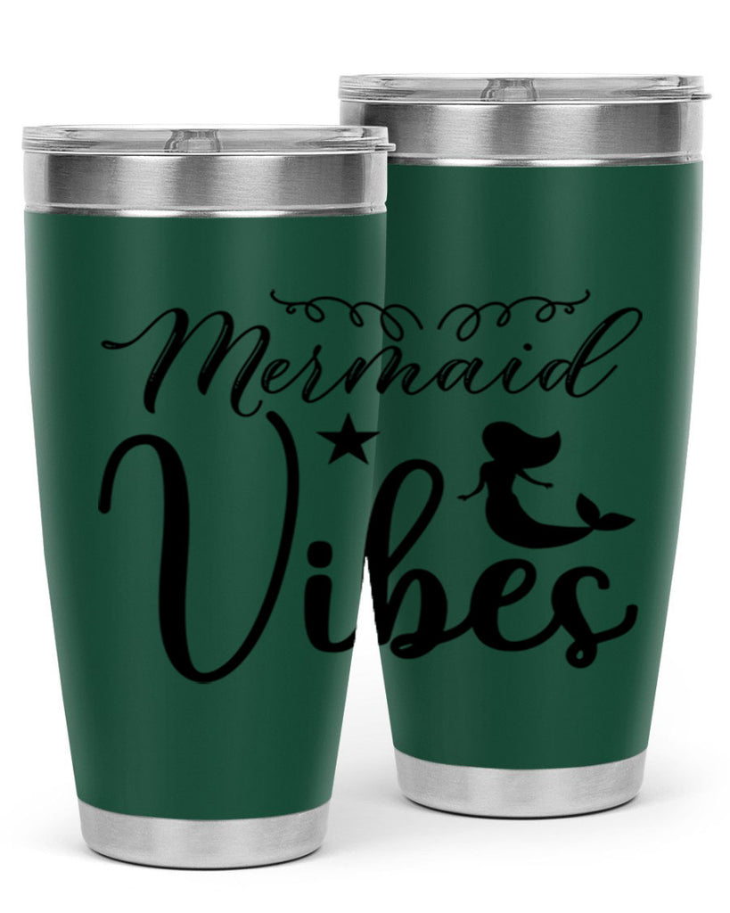 Mermaid vibes 455#- mermaid- Tumbler