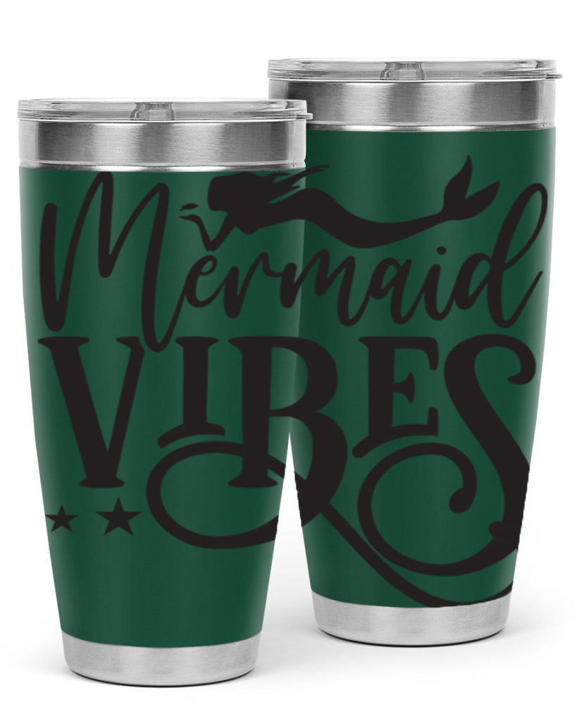 Mermaid vibes 461#- mermaid- Tumbler