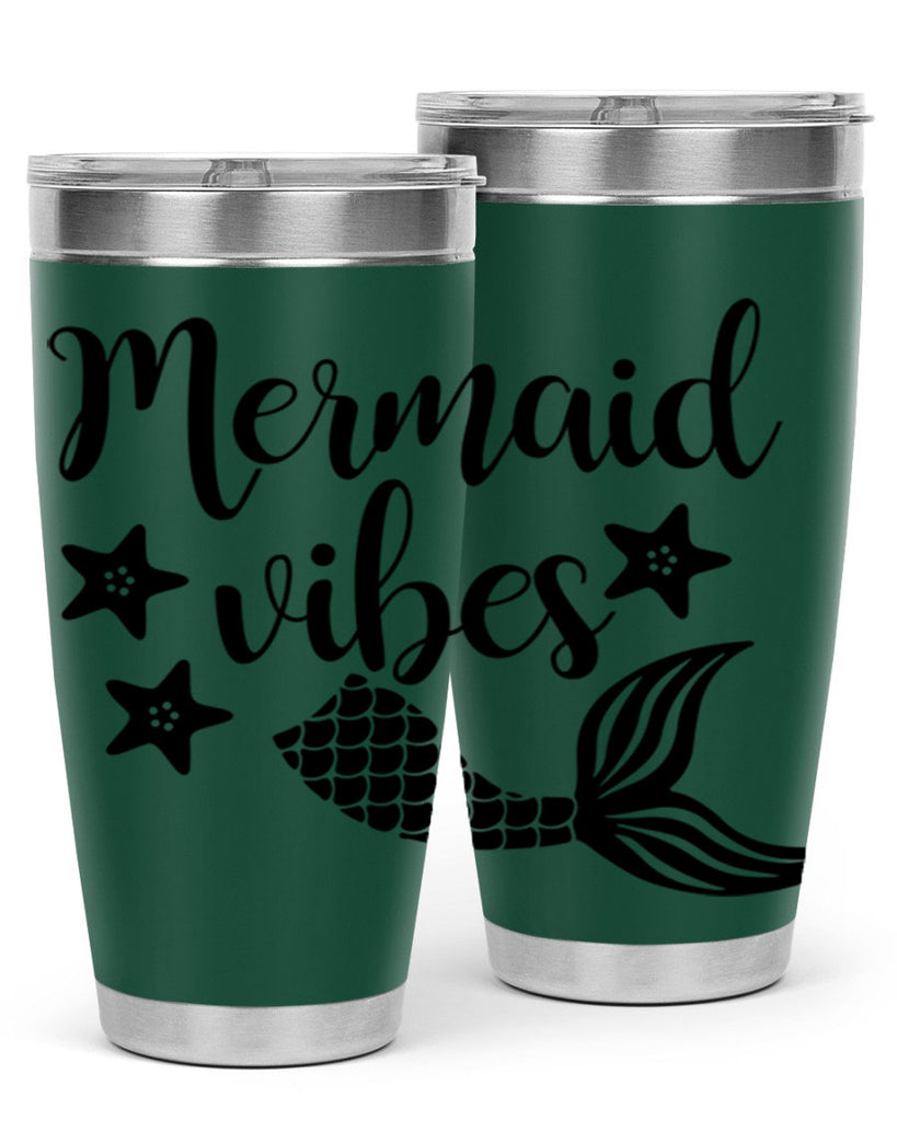 Mermaid vibes 463#- mermaid- Tumbler