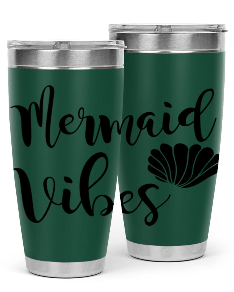 Mermaid vibes 464#- mermaid- Tumbler