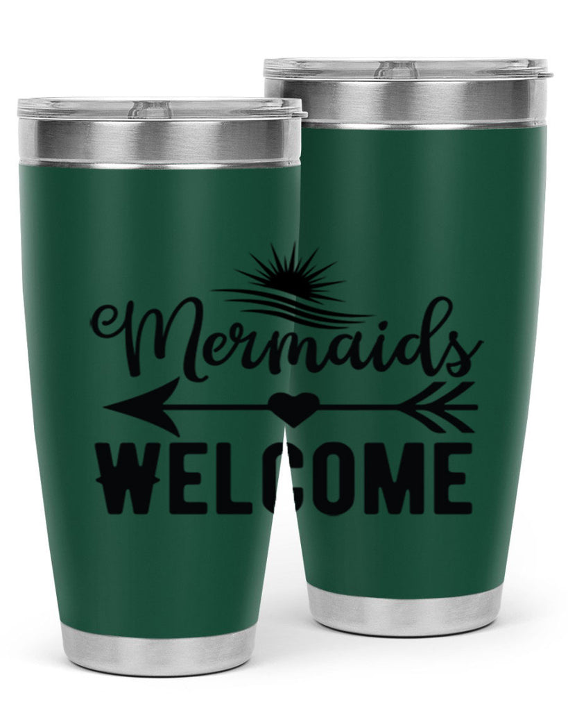 Mermaids Welcome 500#- mermaid- Tumbler