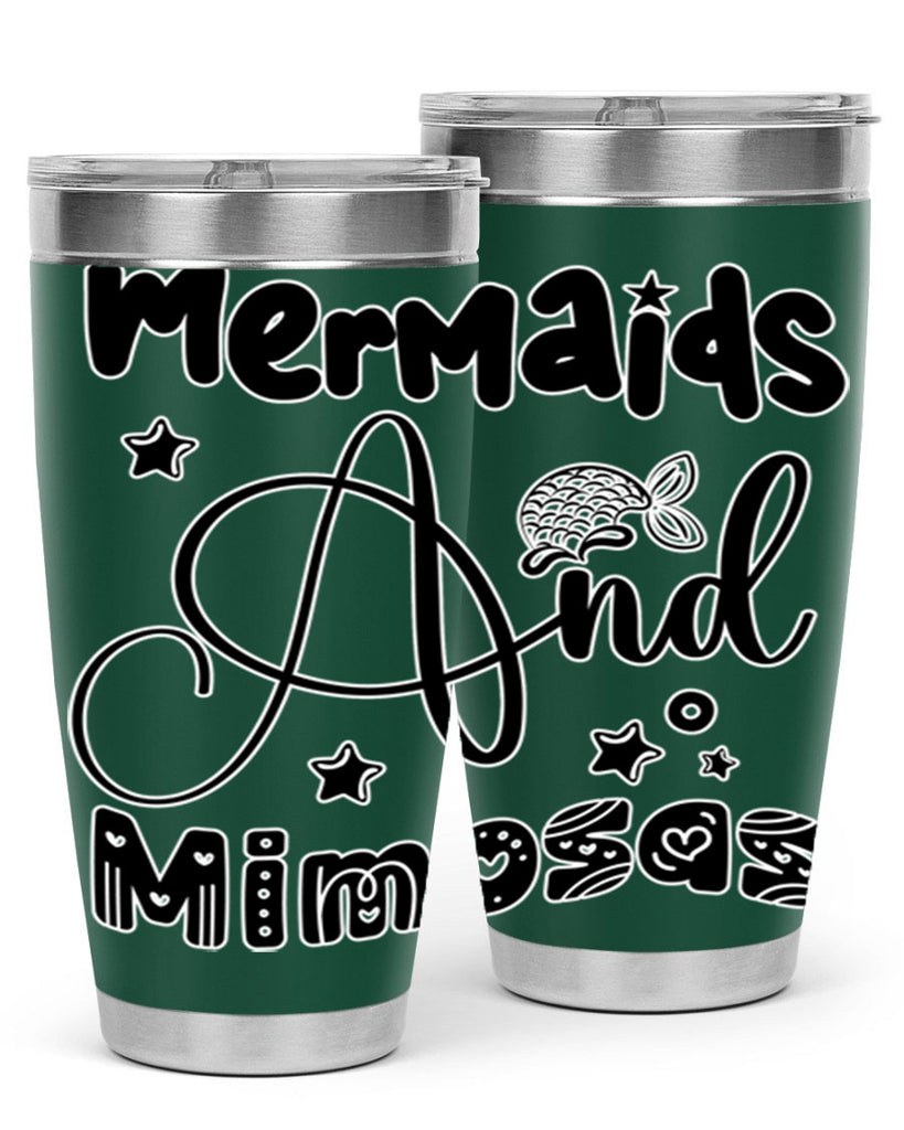 Mermaids and Mimosas 475#- mermaid- Tumbler