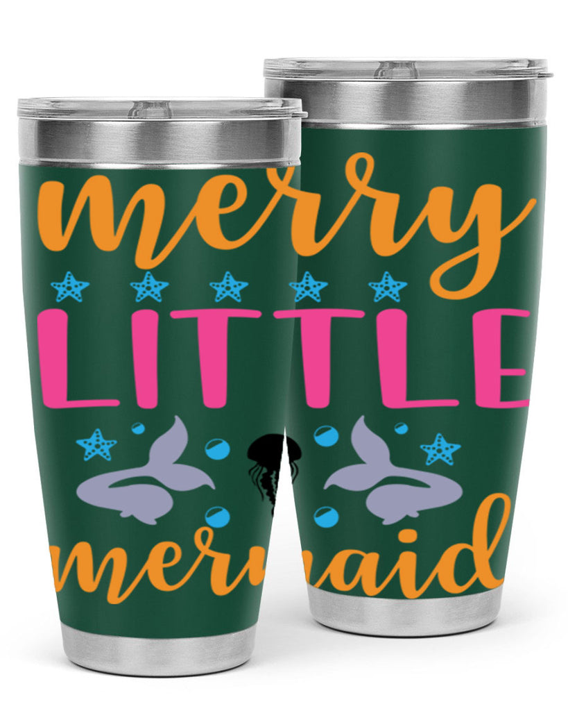 Merry Little Mermaid Design 503#- mermaid- Tumbler