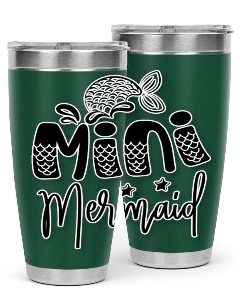 Mini Mermaid 508#- mermaid- Tumbler