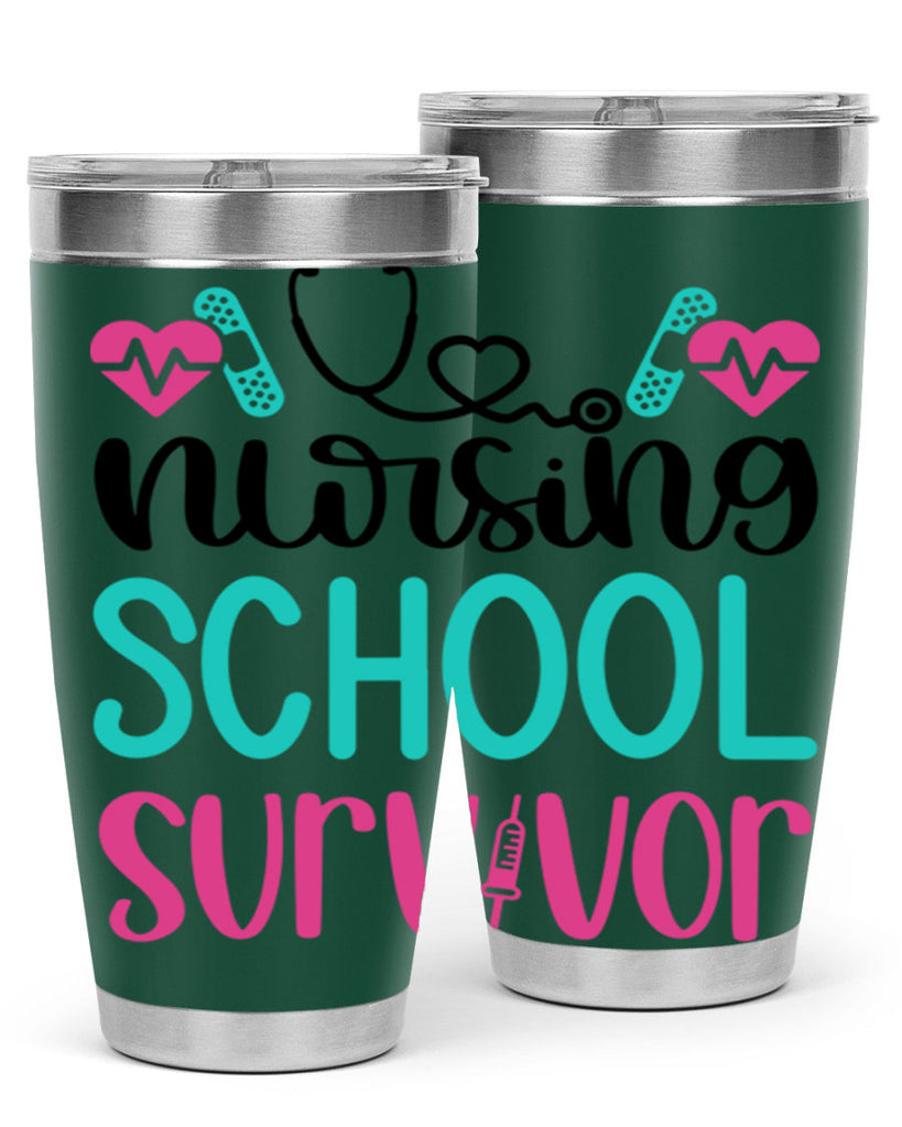 Nursing School Survivor Style Style 63#- nurse- tumbler