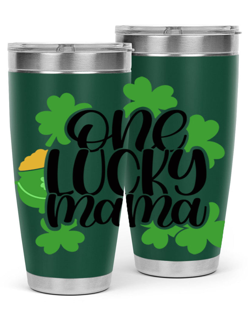 One Lucky Mama Style 42#- St Patricks Day- Tumbler