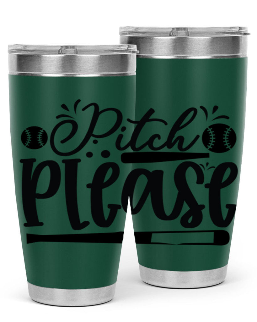 Pitch Please 2209#- baseball- Tumbler