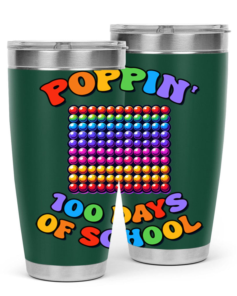 Poppin my way through PNG 54#- 100 days of school- Tumbler