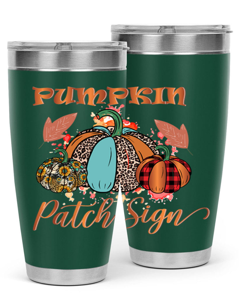 Pumpkin Patch Sign 530#- fall- Tumbler