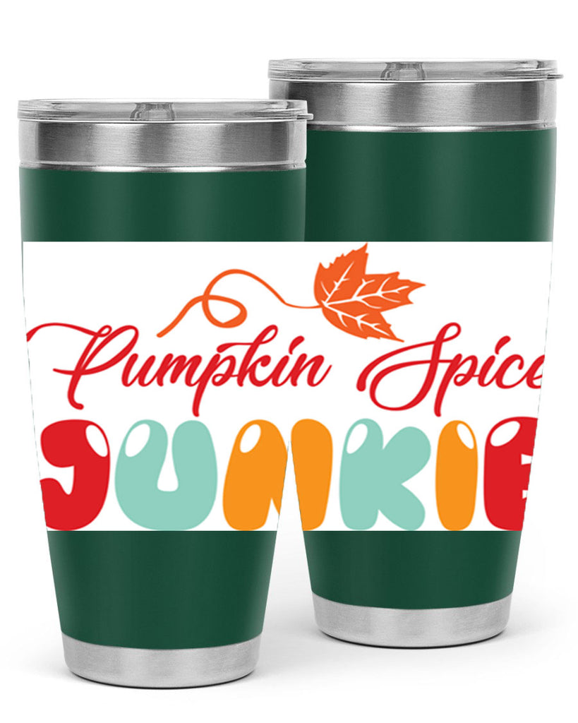 PumpkinSpiceJunkiedesign 569#- fall- Tumbler