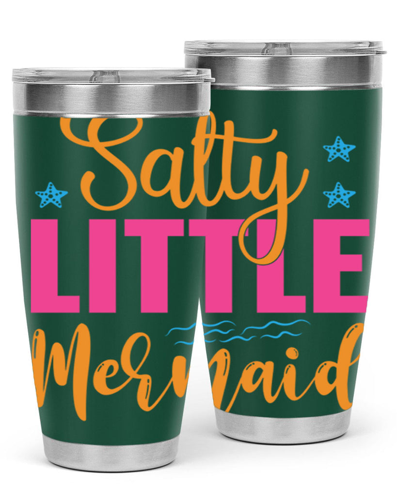 Salty Little Mermaid Design 574#- mermaid- Tumbler