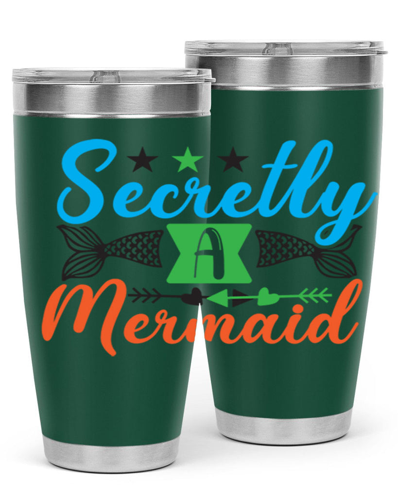 Secretly A Mermaid 582#- mermaid- Tumbler