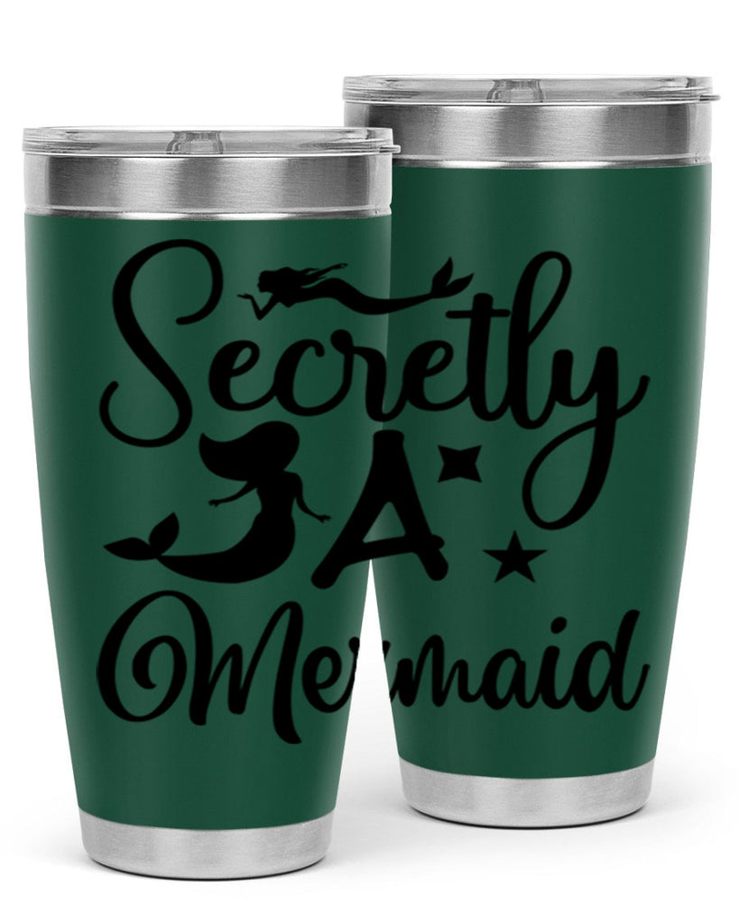 Secretly a mermaid 580#- mermaid- Tumbler