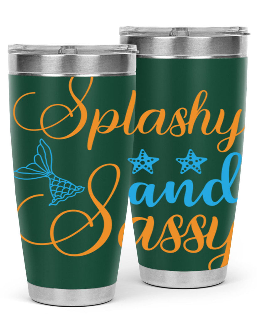 Splashy and Sassy Design 625#- mermaid- Tumbler