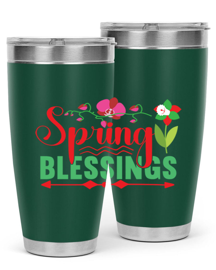 Spring Blessings 418#- spring- Tumbler