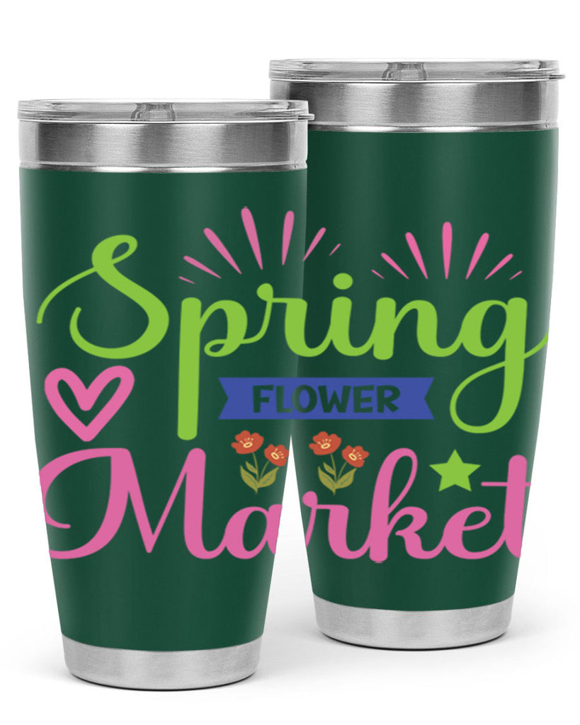 Spring Flower Market  487#- spring- Tumbler
