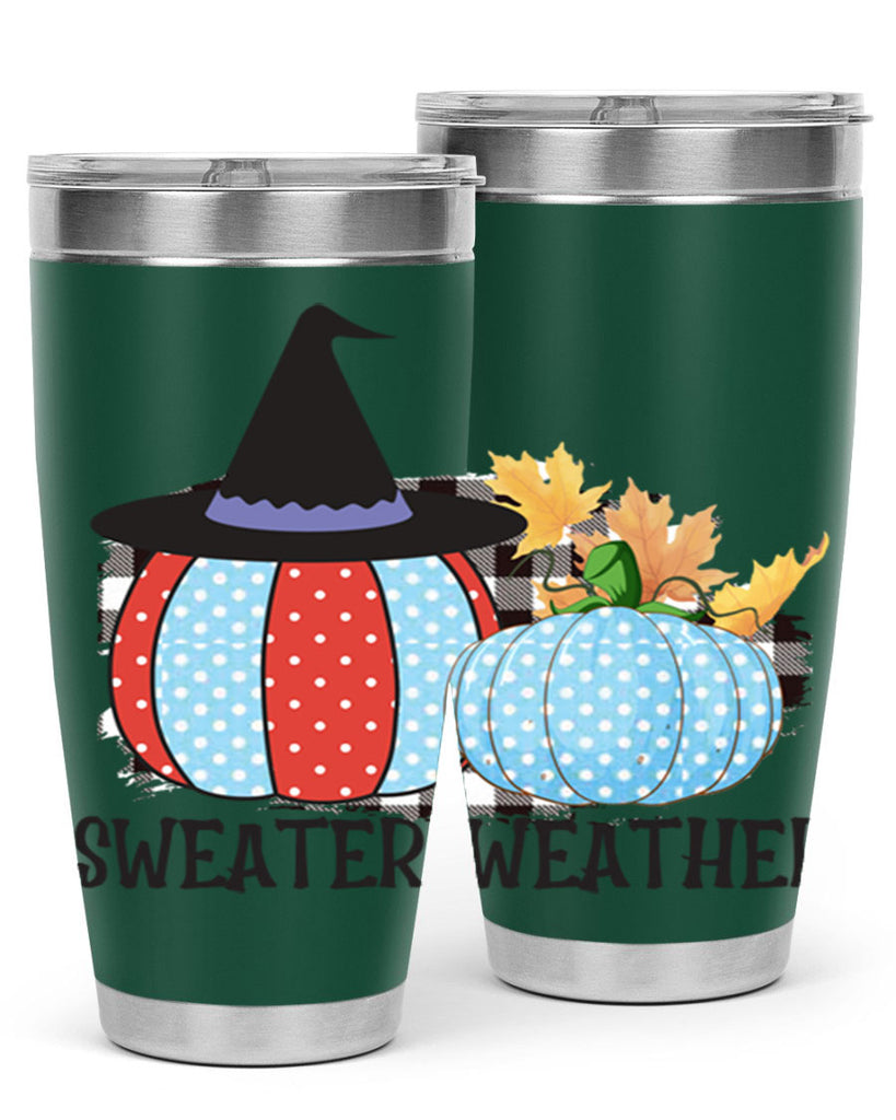 Sweater Weather Pumpkin Gnome 586#- fall- Tumbler