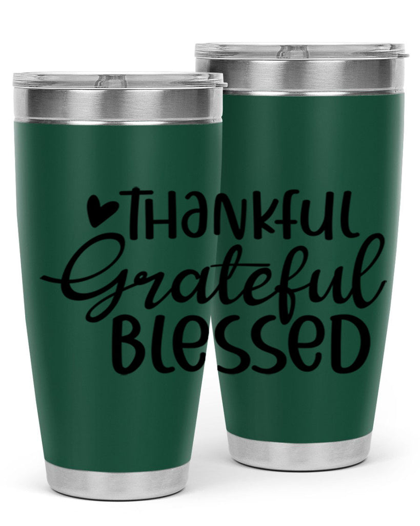 Thankful Grateful Blessed 605#- fall- Tumbler