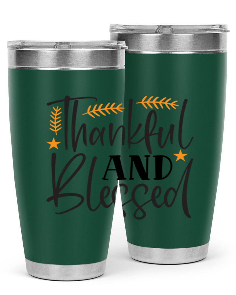 Thankfulandblessed 608#- fall- Tumbler