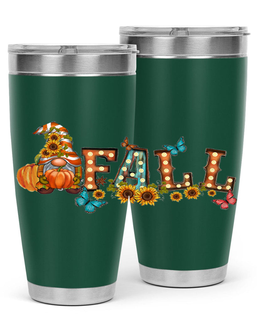 VintageFallGnome 626#- fall- Tumbler