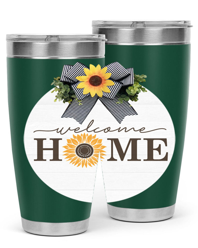 Welcome Home sunflower Mockup572#- spring- Tumbler