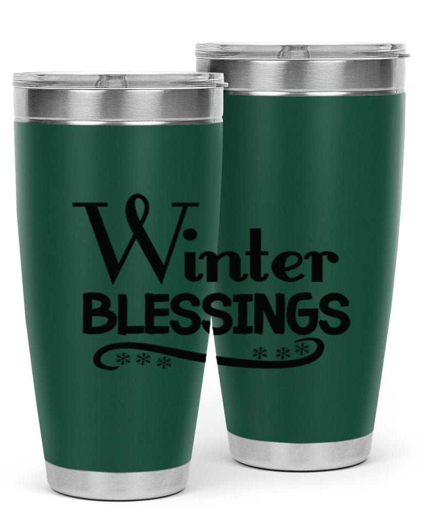 Winter Blessings 493#- winter- Tumbler