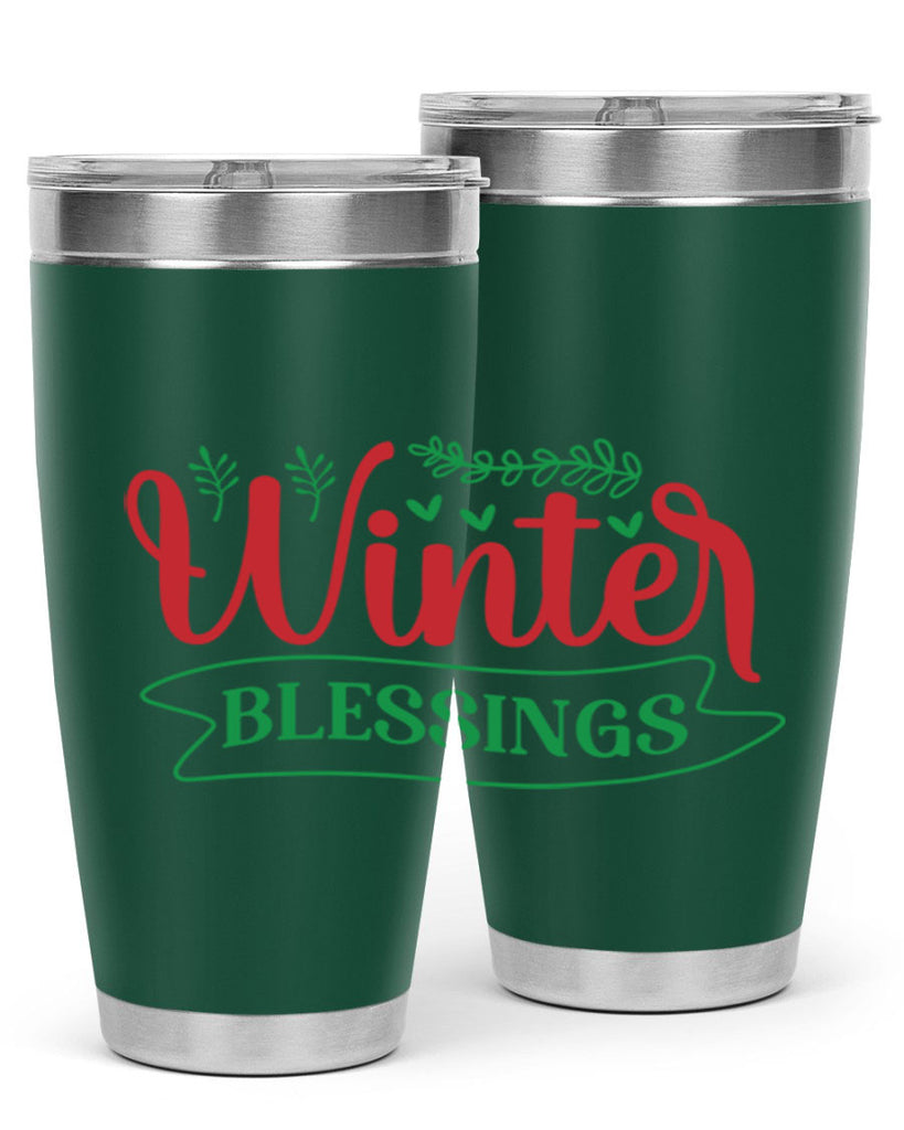 Winter Blessings 494#- winter- Tumbler